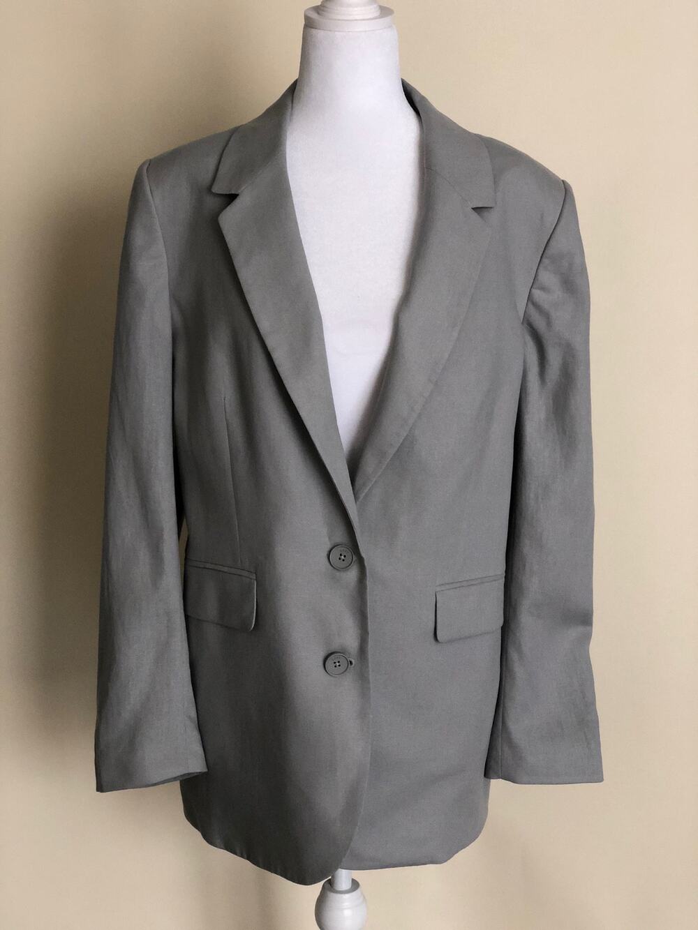 DKNY Two Button Jacket in Sharkskin Women’s Size Medium NEW